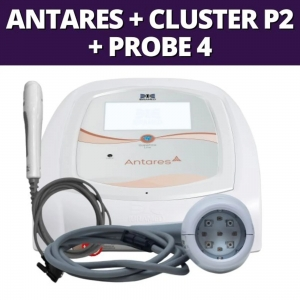 Antares + Cluster P2 LED Vermelho 630nm e Infravermelho 850nm+ Probe 4 Laser Infravermelho 808nm - Ibramed