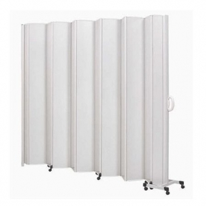 Biombo Sanfonado em PVC 2,20 x 1,65m C/ 8 Lâminas e 1 Haste - BCF