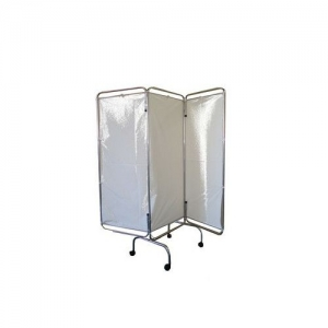 Biombo Triplo Inox Faces em Tecido