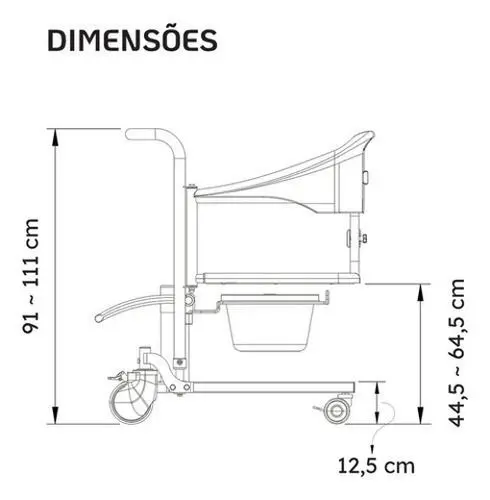 Cadeira de Elevação para Transferência Pacientes Idosos - Imagem 3