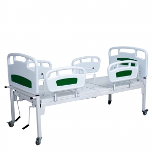 Cama Fowler Com Cabeceira Peseira e Grade Injetada 2 Manivelas S-8834-A - Salutem Hospitalares - Imagem 2