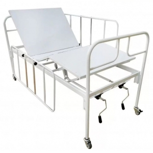 Cama Hospitalar Até 150kg Manual 2 Manivelas e Rodinhas DSM-010 STD - Desematec - Imagem 2