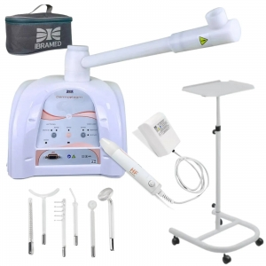 Kit Dermosteam Vapor De Ozônio + Hf 6 eletrodos + Carrinho - Imagem 2